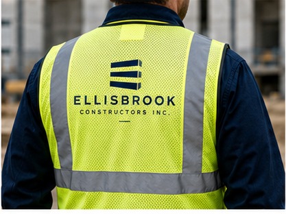 High-visibility apparel identifying Ellisbrook site personnel