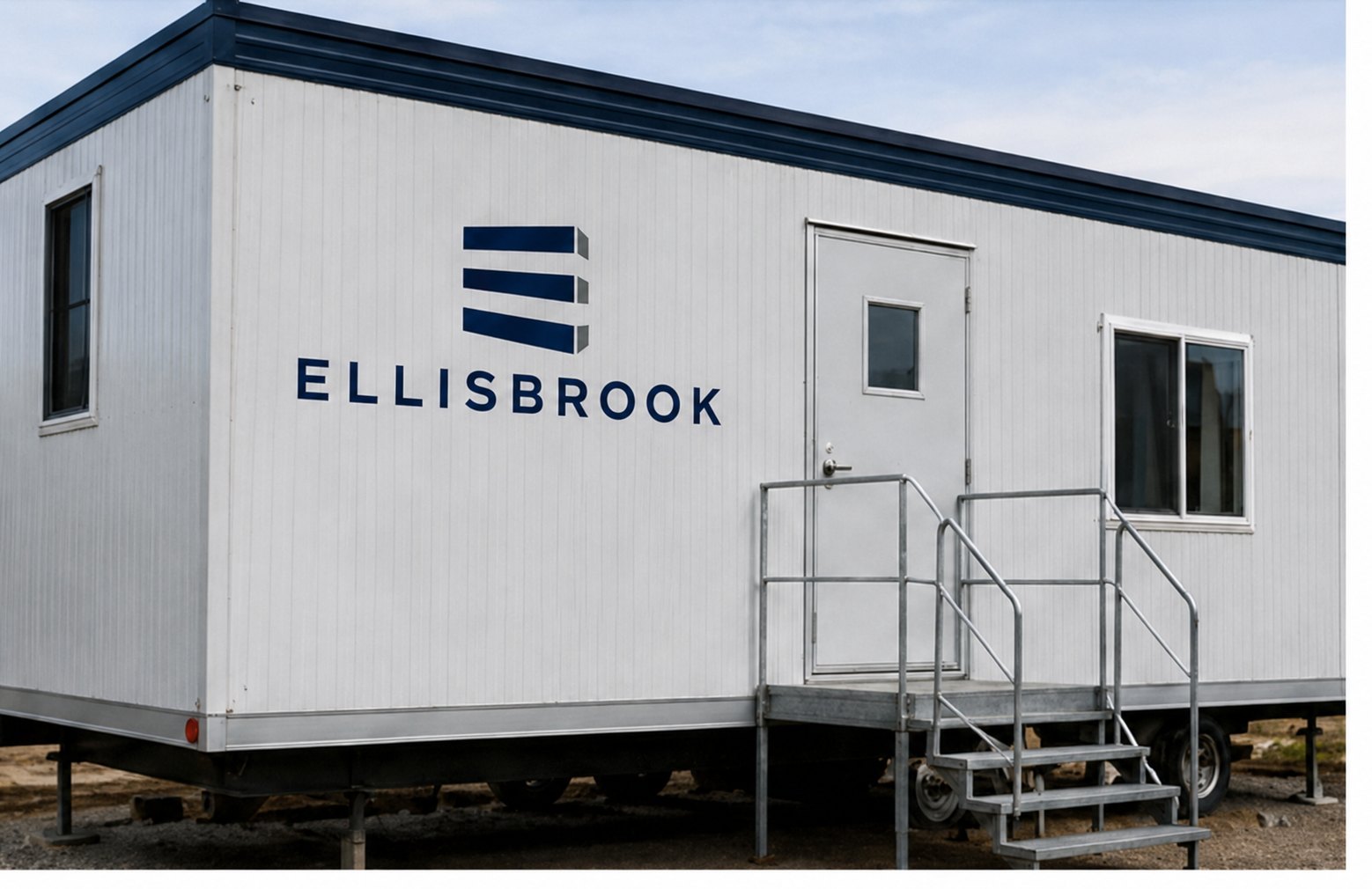 Ellisbrook jobsite office trailer used for site coordination